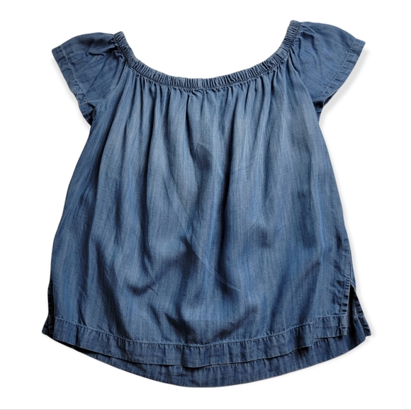 Cloth & Stone Chambray Off Shoulder Blouse - Picture 6 of 8